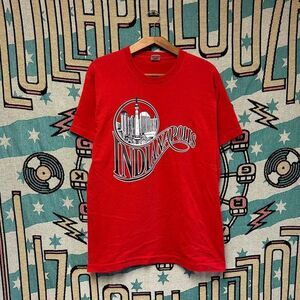 Vintage 90s Indianapolis Spell Out Single Stitched Shirt